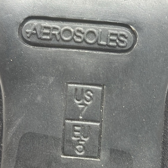 Aerosoles Black Suede Ankle Boots Size 7 BAB6408J - Picture 7 of 7